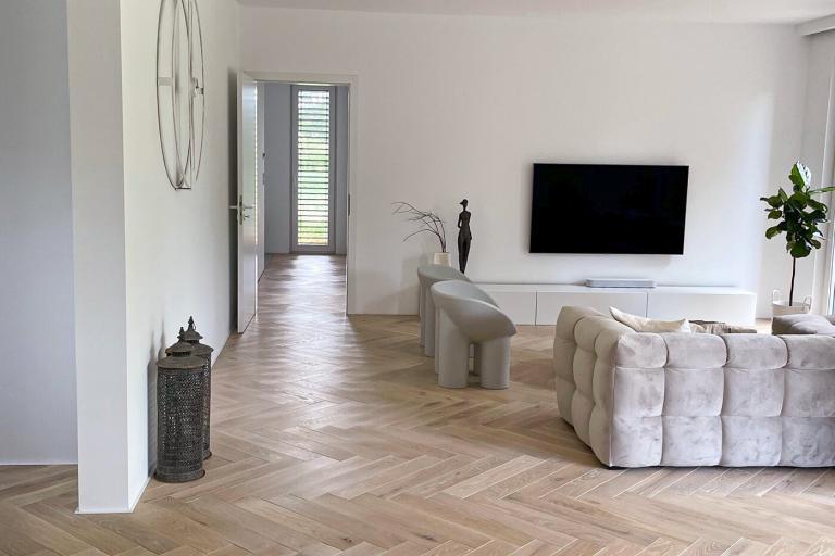 Fischgrät 90° Mikrosoft-Edelweiß 19