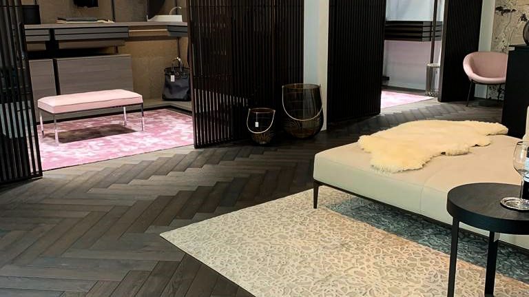 Fischgrätparkett Eiche Cognac