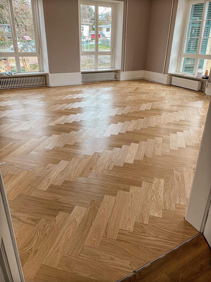 Fischgratparkett Korn-Honig (Premium)