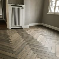 Fischgrätparkett Eiche Dom-Gamsleder