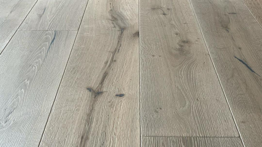 Massivholzdielen Eiche Dom-Betongrau