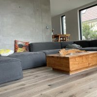 Massivholzdielen Eiche Dom-Betongrau