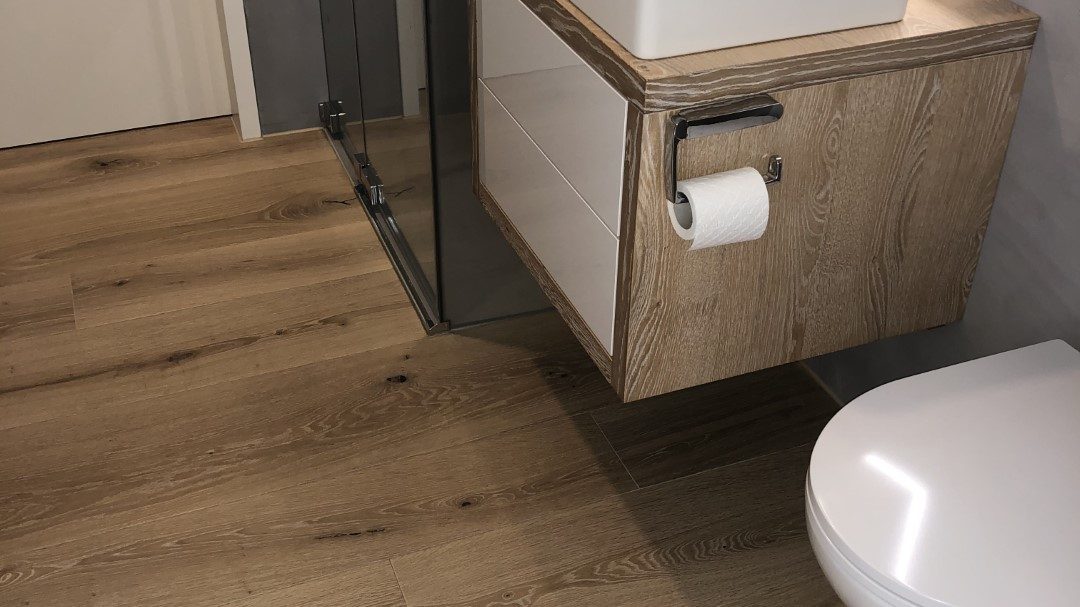 Schlossdielen Eiche gebürstet - Elfenbein 2017